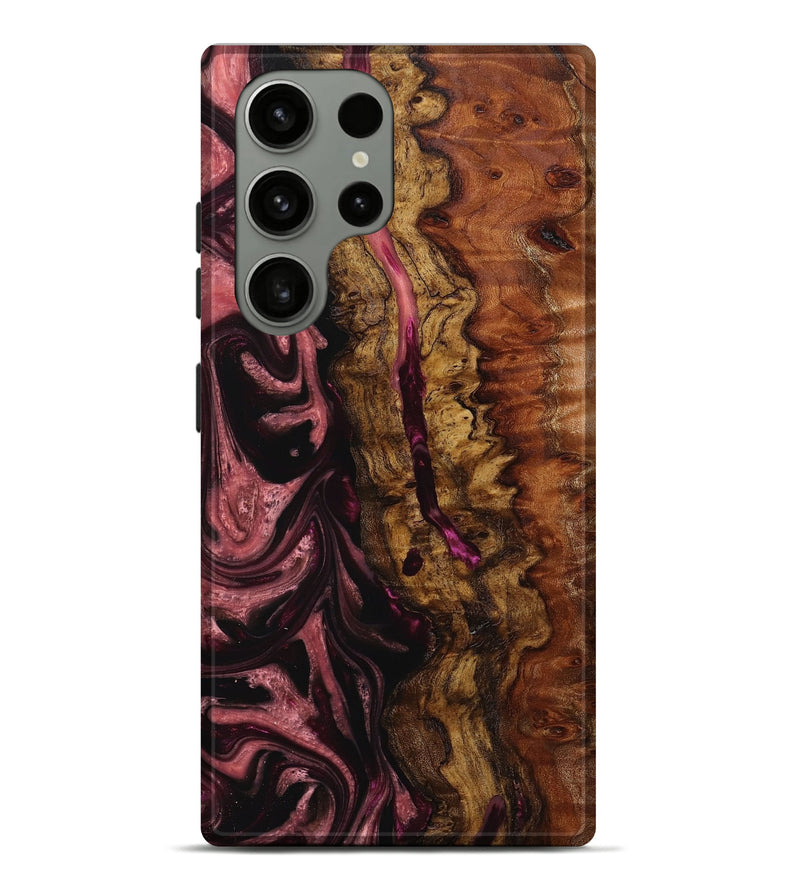 Galaxy S23 Ultra Wood+Resin Live Edge Phone Case - Cole (Red, 667312)