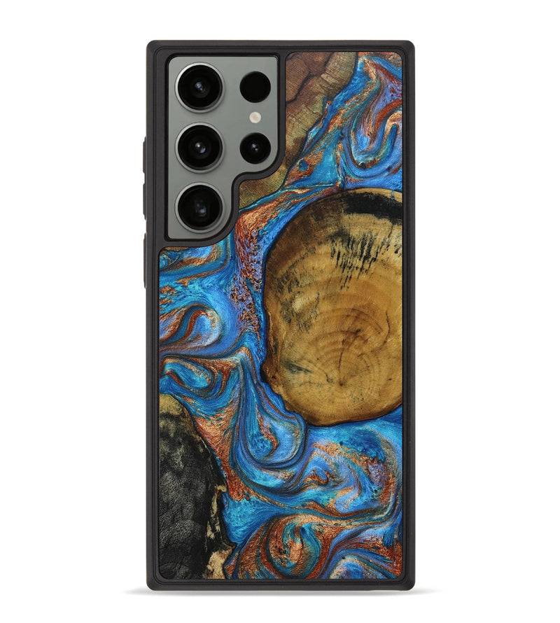 Galaxy S23 Ultra Wood+Resin Phone Case - Jennifer (Mosaic, 667423)
