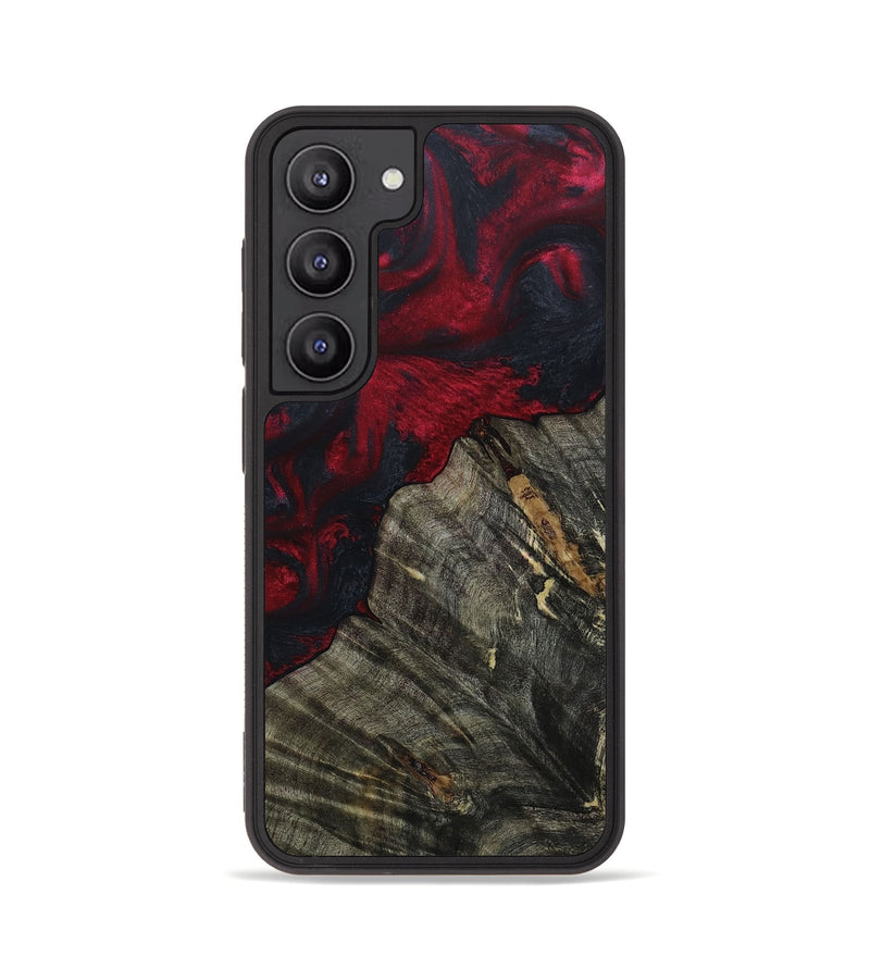 Galaxy S23 Wood+Resin Phone Case - Rebecca (Red, 667446)