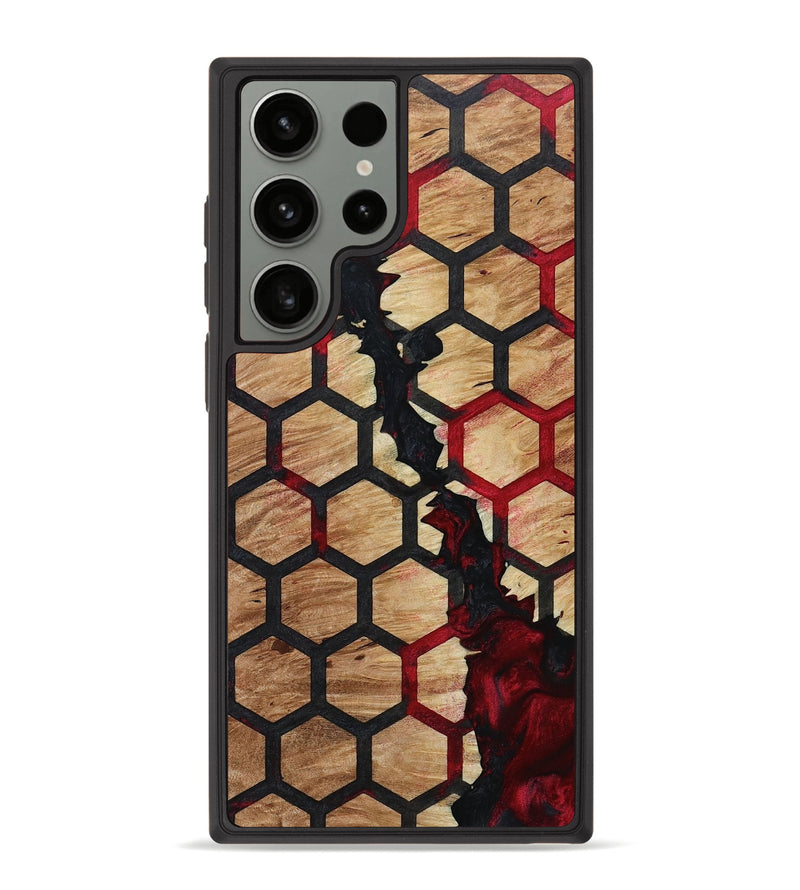 Galaxy S23 Ultra Wood+Resin Phone Case - Cooper (Pattern, 667476)