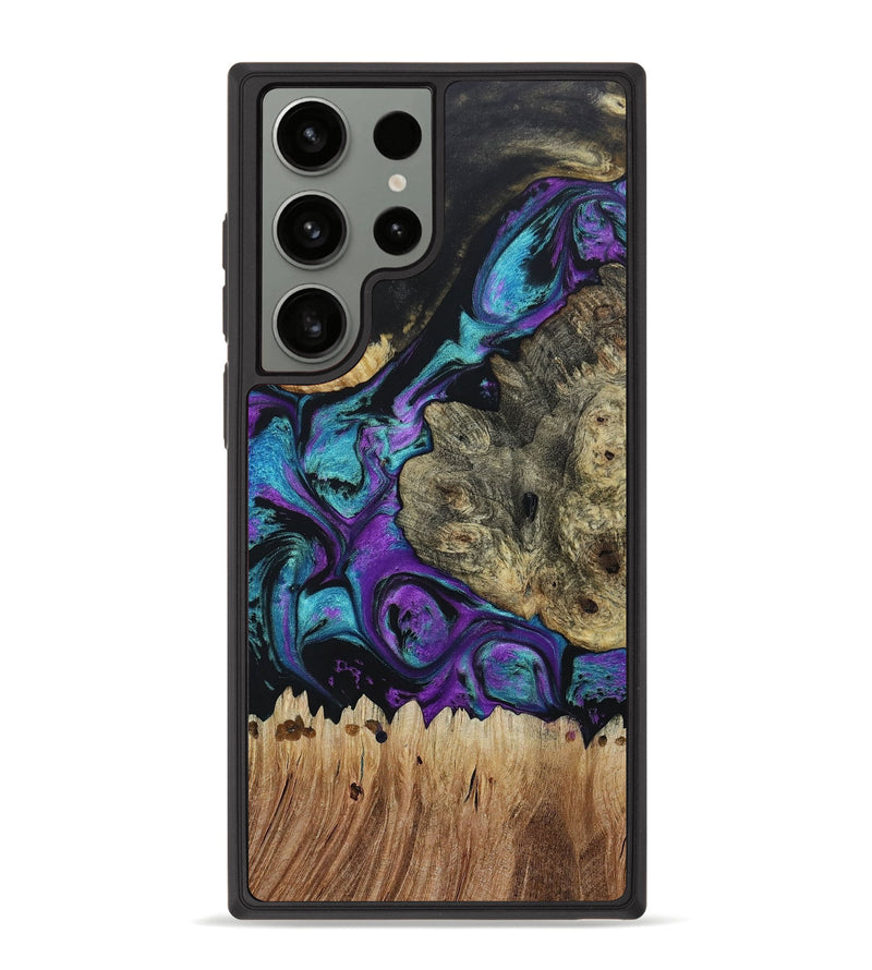 Galaxy S23 Ultra Wood+Resin Phone Case - Isabel (Mosaic, 667483)