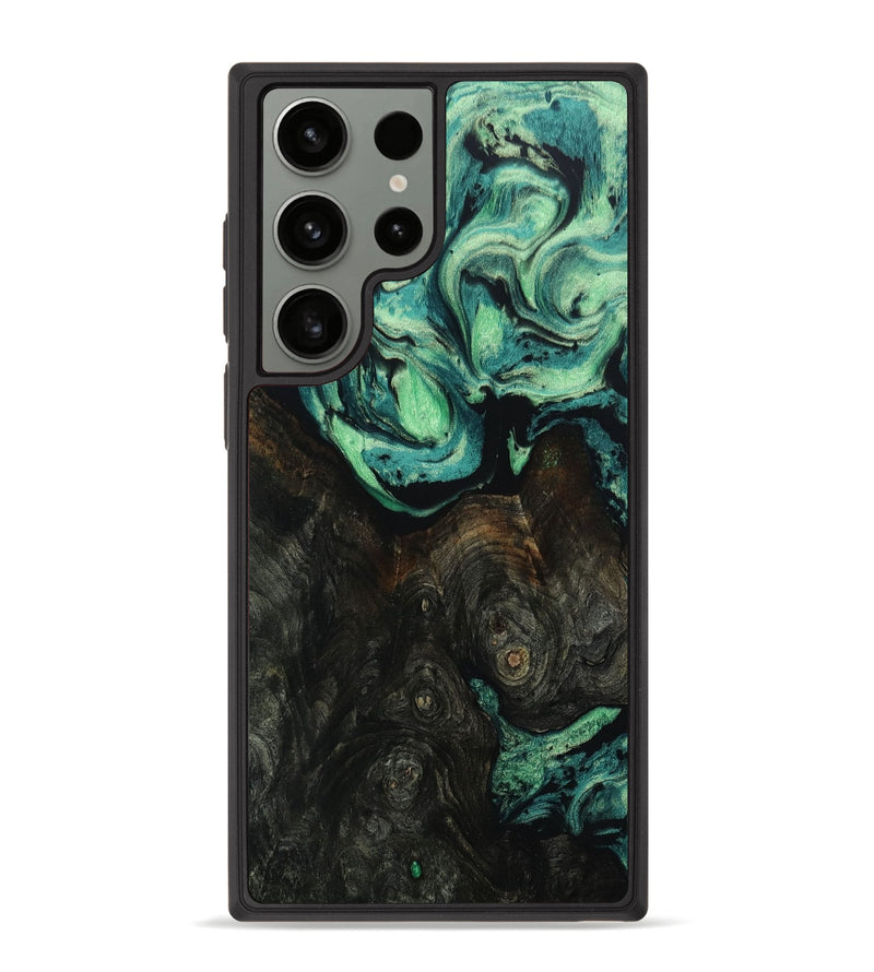 Galaxy S23 Ultra Wood+Resin Phone Case - Sutton (Green, 667683)