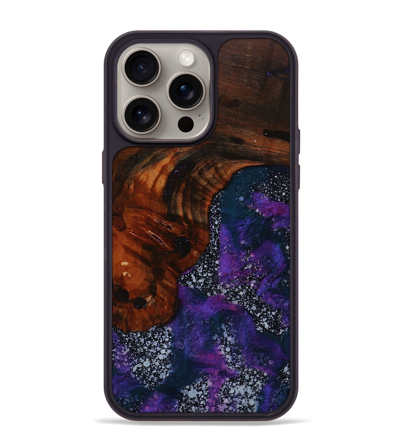 iPhone 15 Pro Max Wood+Resin Phone Case - Daniella (Cosmos, 667716)