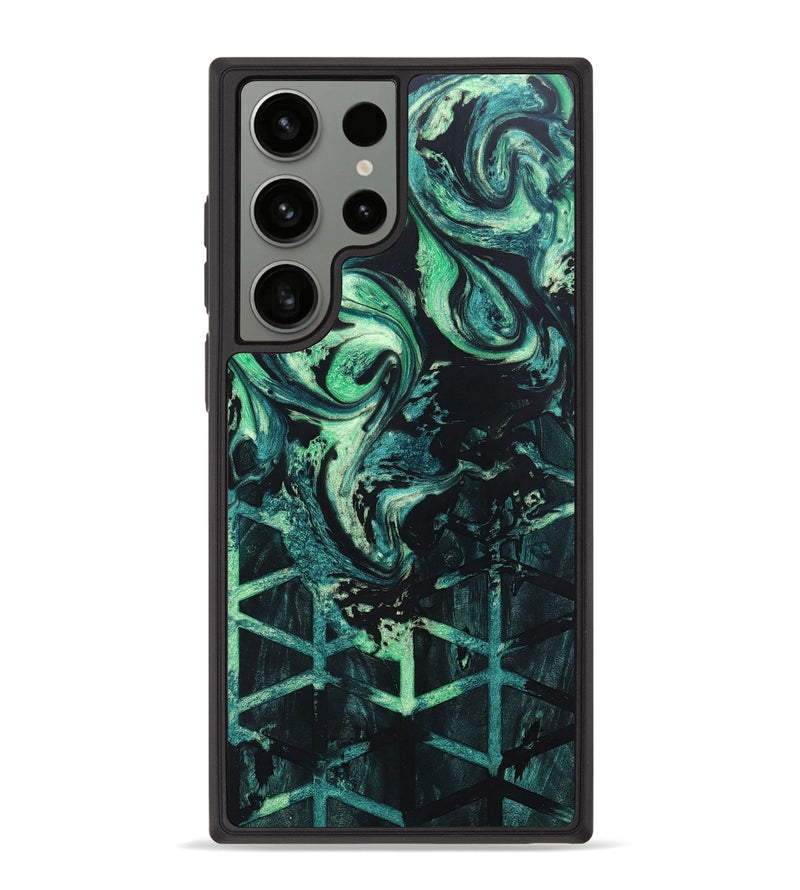 Galaxy S23 Ultra Wood+Resin Phone Case - Priscilla (Pattern, 667775)