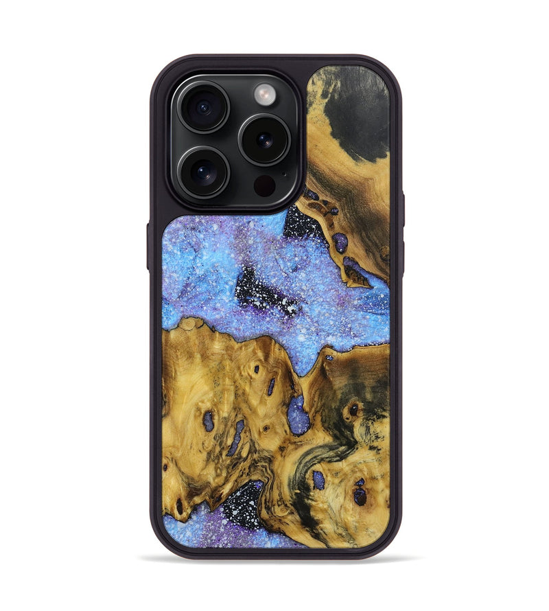 iPhone 15 Pro Wood+Resin Phone Case - Trinity (Cosmos, 667850)