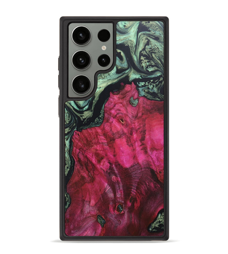 Galaxy S23 Ultra Wood+Resin Phone Case - Kingston (Green, 667929)