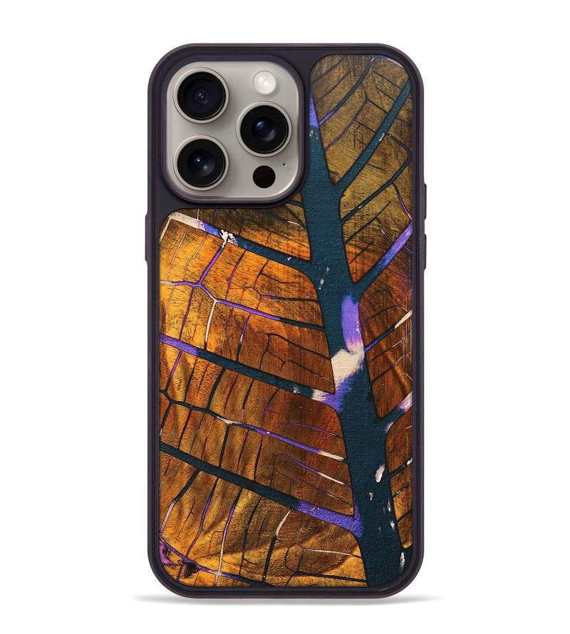 iPhone 15 Pro Max Wood+Resin Phone Case - Rodney (Harvest, 667939)