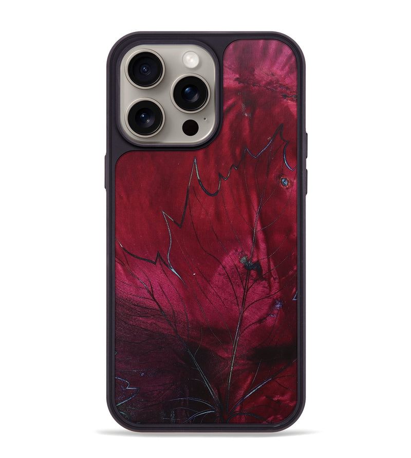 iPhone 15 Pro Max Wood+Resin Phone Case - Marguerite (Harvest, 667946)