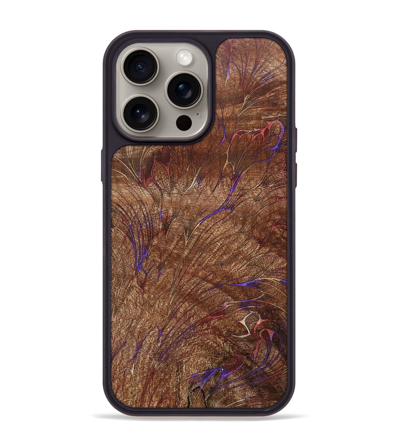 iPhone 15 Pro Max Wood+Resin Phone Case - Pauline (Harvest, 667976)