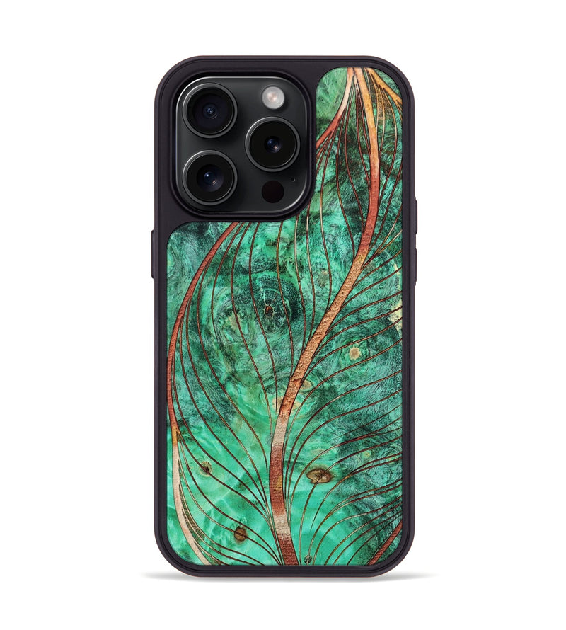 iPhone 15 Pro Wood+Resin Phone Case - Alondra (Harvest, 667985)