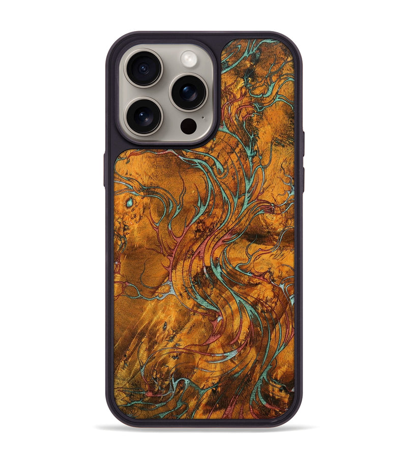 iPhone 15 Pro Max Wood+Resin Phone Case - Ariel (Harvest, 667986)