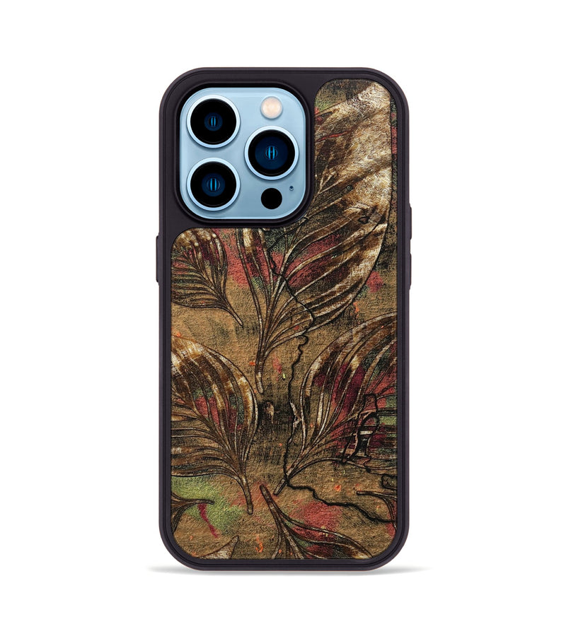 iPhone 14 Pro Wood+Resin Phone Case - Tricia (Harvest, 668016)
