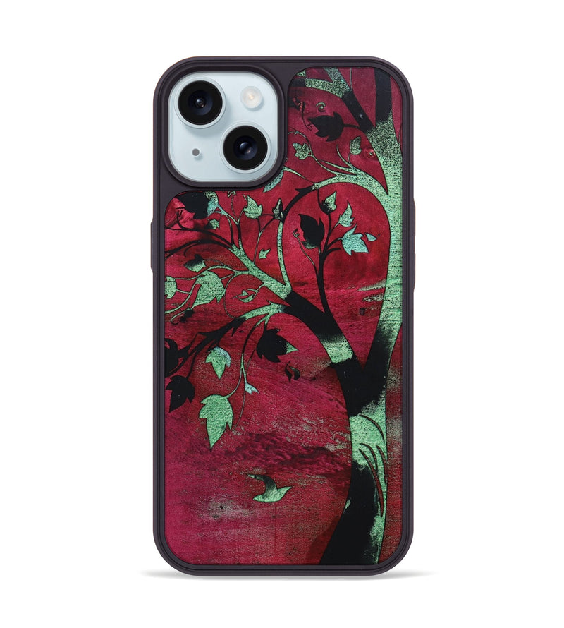 iPhone 15 Wood+Resin Phone Case - Irene (Harvest, 668038)