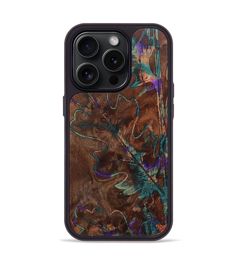 iPhone 15 Pro Wood+Resin Phone Case - Cheryl (Harvest, 668061)