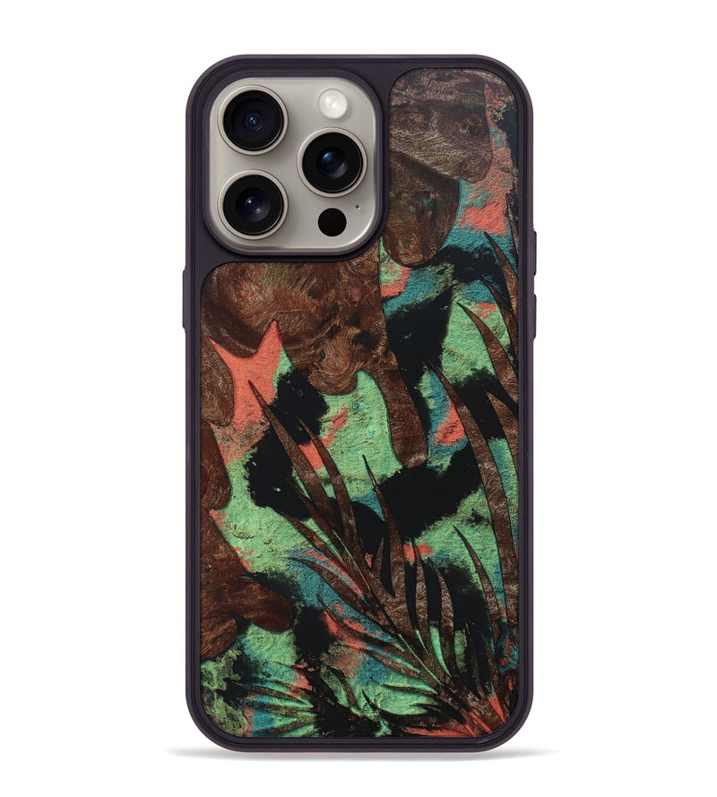 iPhone 15 Pro Max Wood+Resin Phone Case - Harriet (Harvest, 668071)