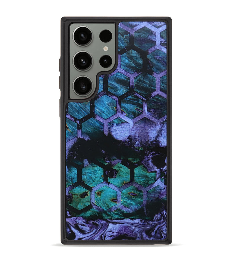 Galaxy S23 Ultra Wood+Resin Phone Case - Paige (Pattern, 668166)
