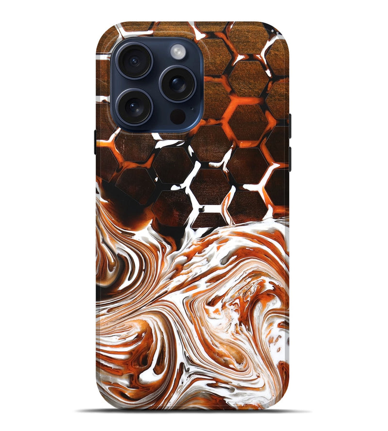 iPhone 15 Pro Max Wood+Resin Live Edge Phone Case - Doug (Pattern, 668217)