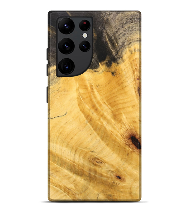 Galaxy S22 Ultra Wood+Resin Live Edge Phone Case - Ariana (Wood Burl, 668228)