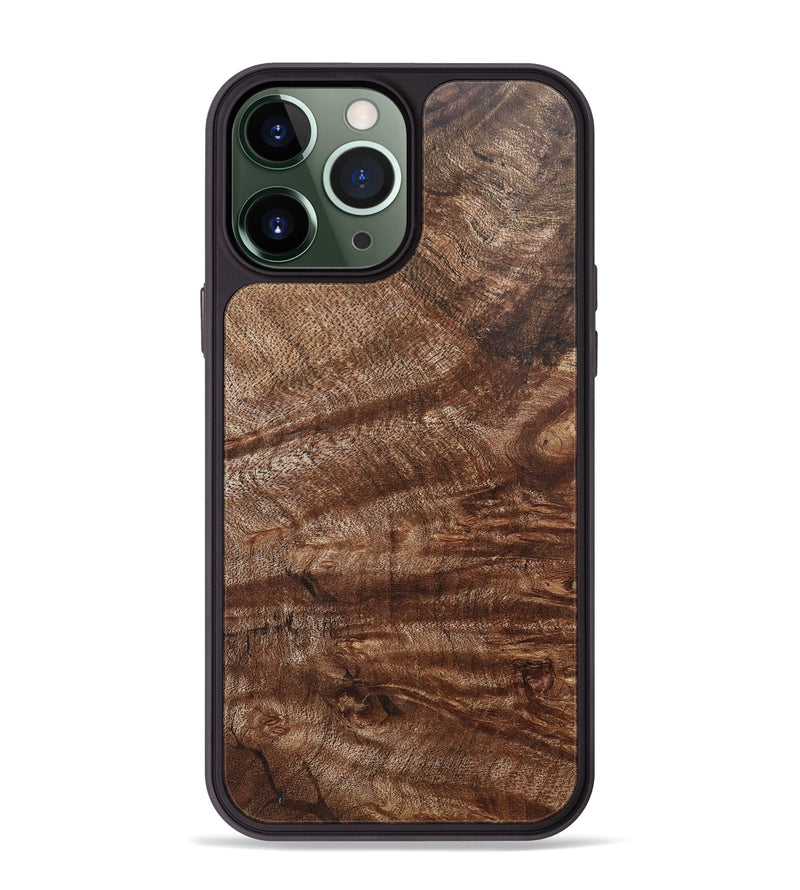 iPhone 13 Pro Max Wood+Resin Phone Case - Maurice (Wood Burl, 668280)