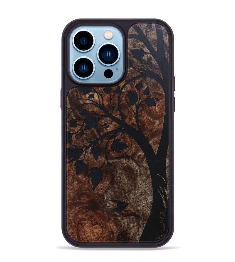 iPhone 14 Pro Max Wood+Resin Phone Case - Ariana (Harvest, 668295)