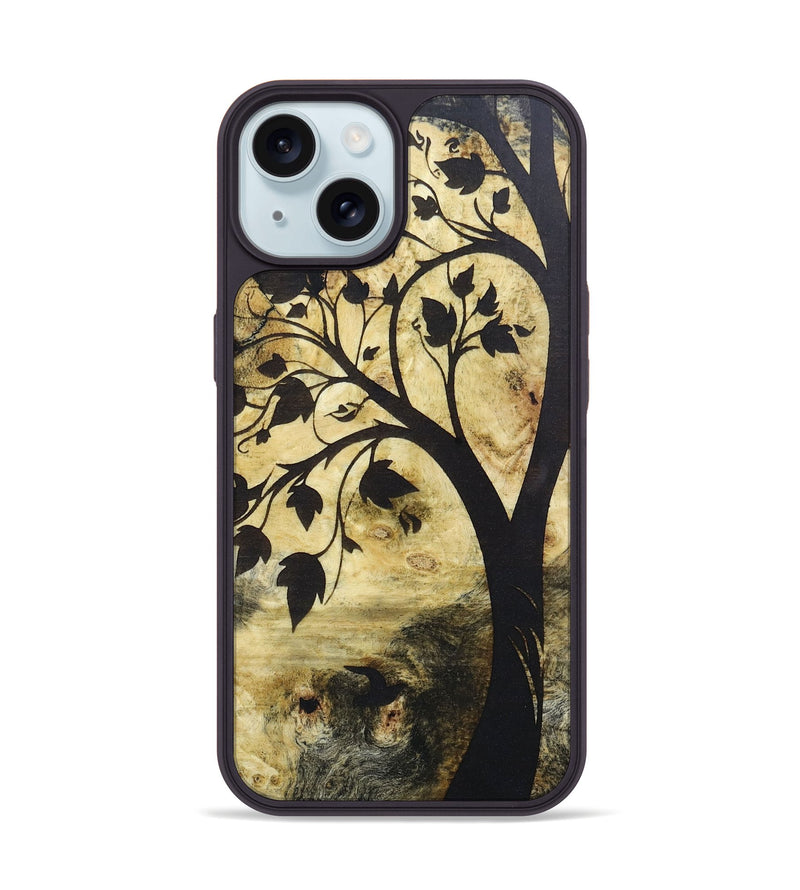 iPhone 15 Wood+Resin Phone Case - Lois (Harvest, 668300)