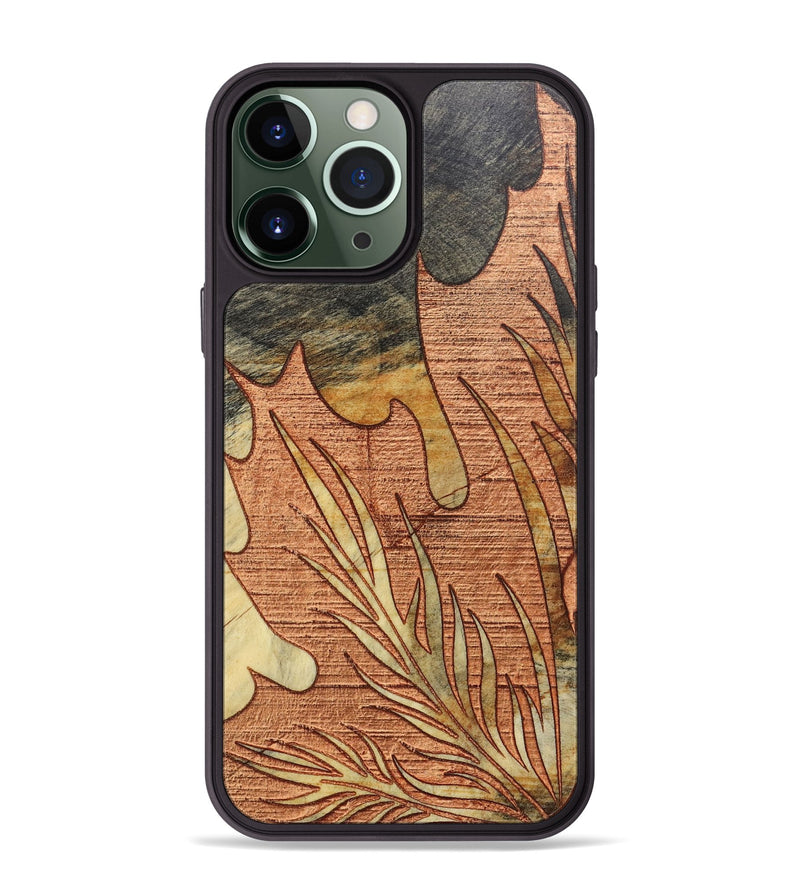 iPhone 13 Pro Max Wood+Resin Phone Case - Lynn (Harvest, 668311)