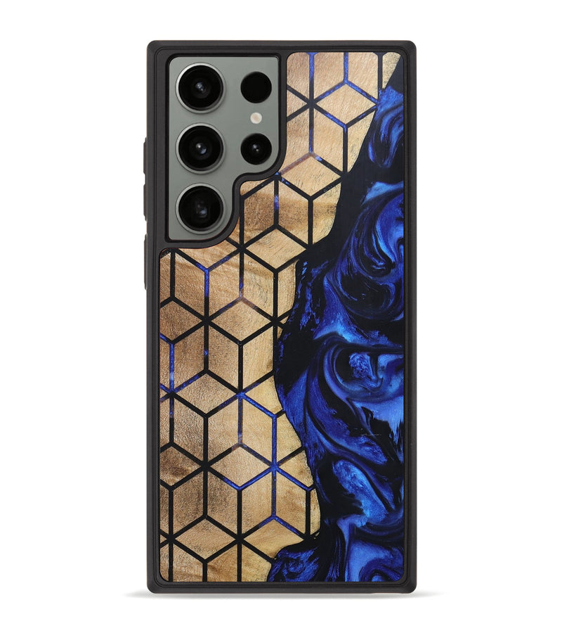 Galaxy S23 Ultra Wood+Resin Phone Case - Paige (Pattern, 668436)