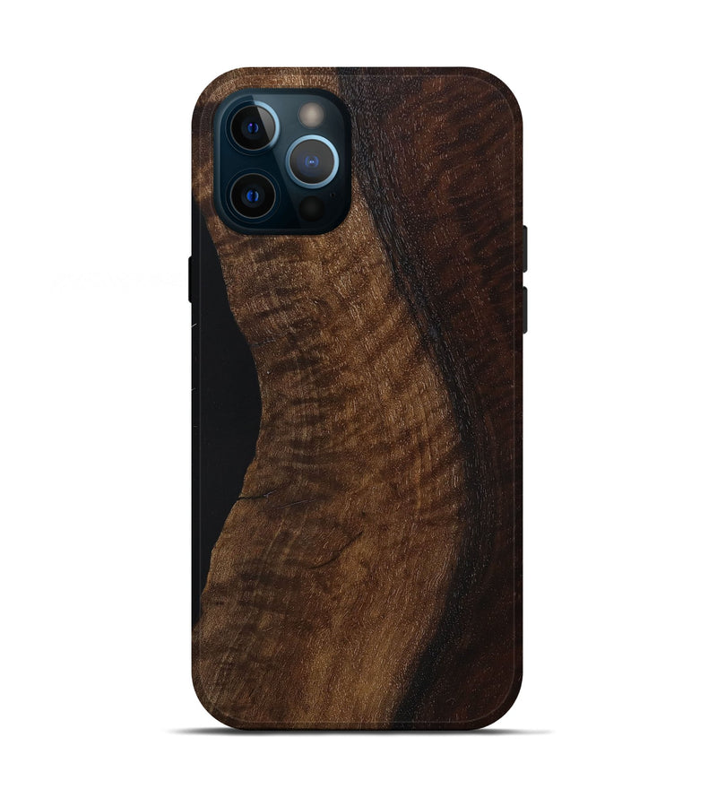 iPhone 12 Pro Wood+Resin Live Edge Phone Case - Lydia (Wood Burl, 668514)