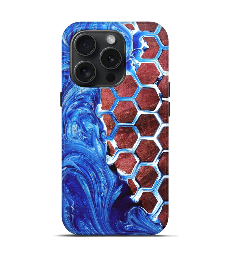 iPhone 15 Pro Wood+Resin Live Edge Phone Case - Emersyn (Pattern, 668551)
