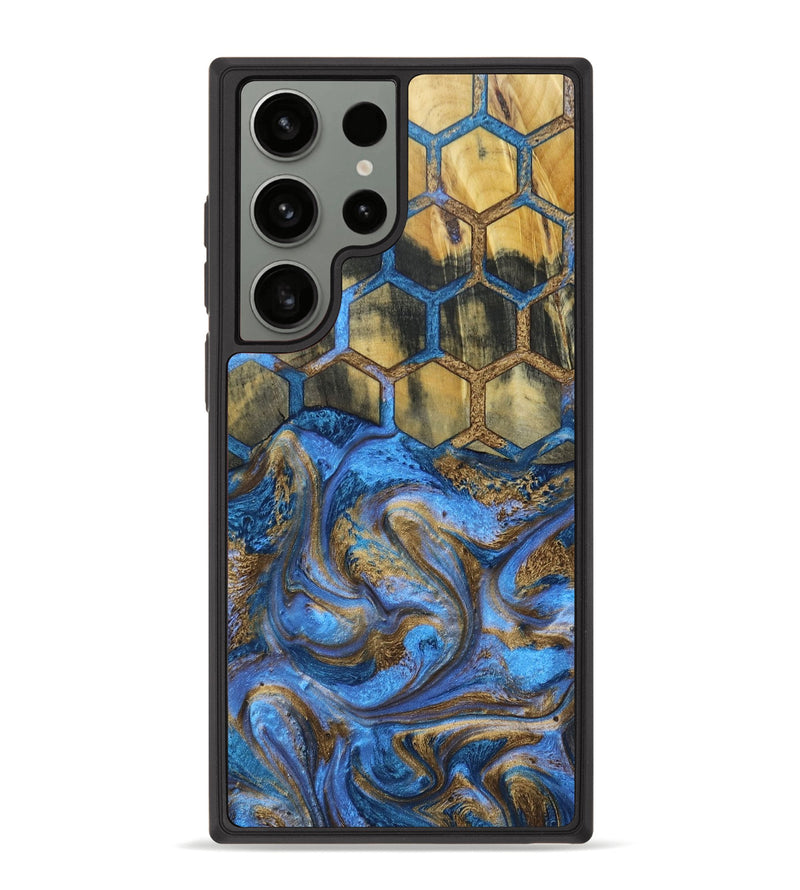 Galaxy S23 Ultra Wood+Resin Phone Case - Nettie (Pattern, 668619)