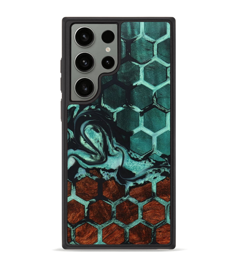 Galaxy S23 Ultra Wood+Resin Phone Case - Valerie (Pattern, 668627)