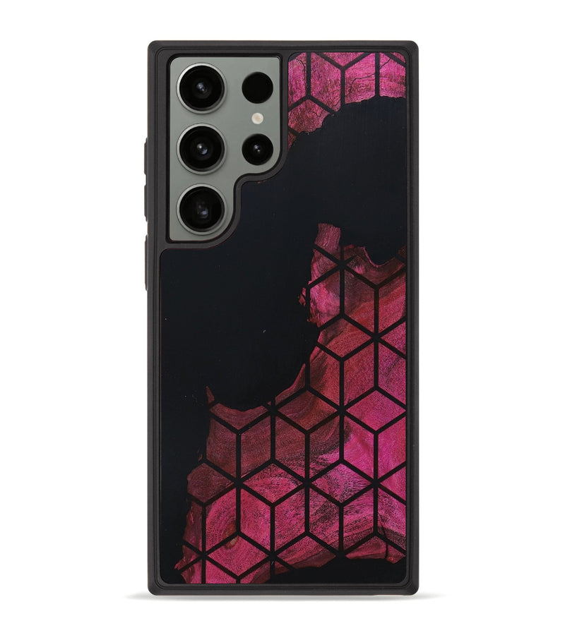Galaxy S23 Ultra Wood+Resin Phone Case - Sonya (Pattern, 668630)