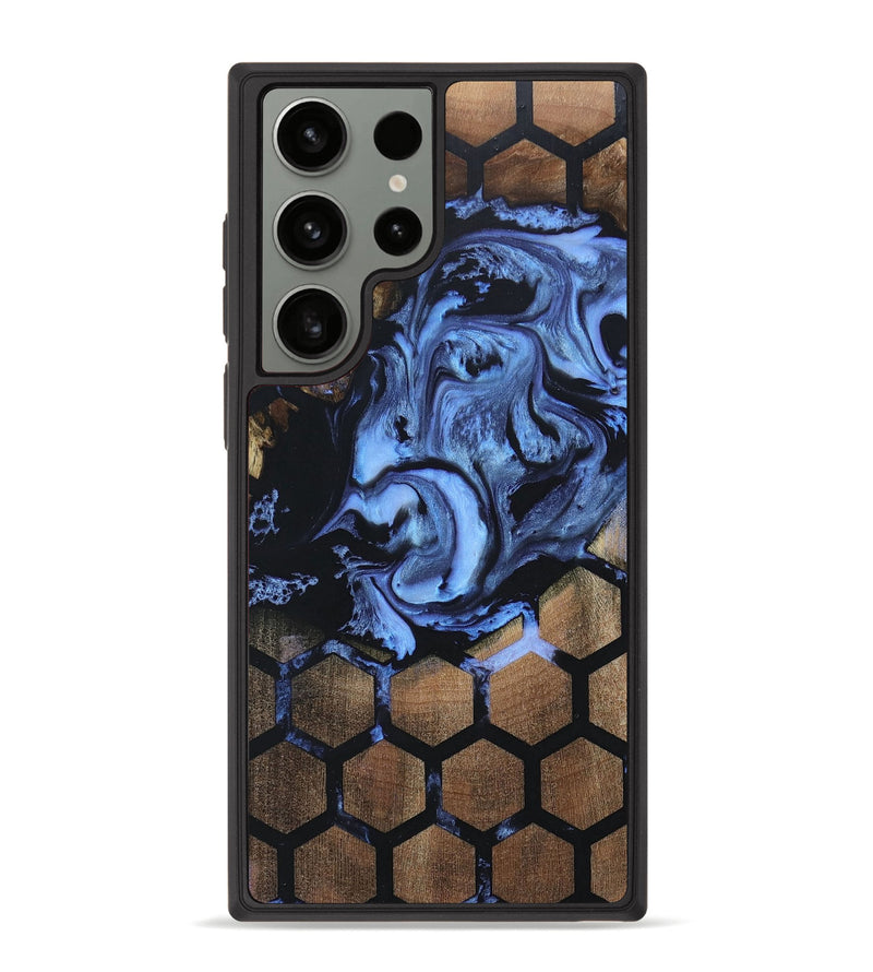 Galaxy S23 Ultra Wood+Resin Phone Case - Reese (Pattern, 668642)