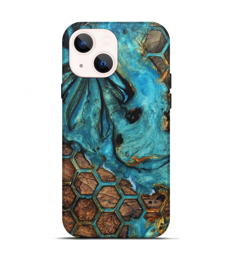 iPhone 13 Wood+Resin Live Edge Phone Case - Londyn (Pattern, 668698)