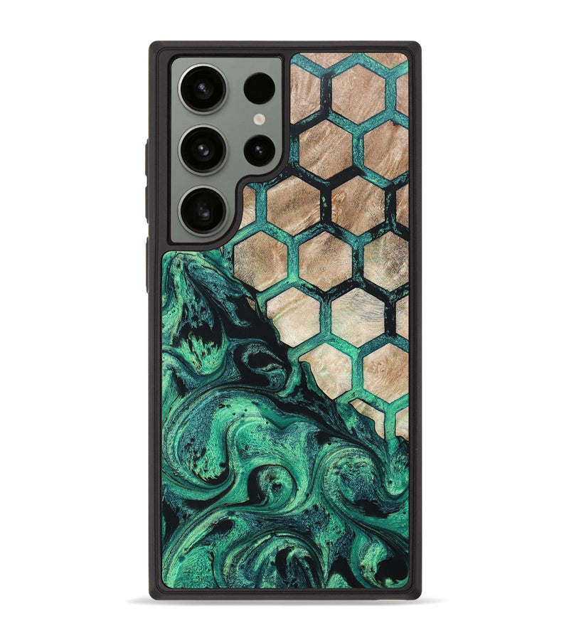 Galaxy S23 Ultra Wood+Resin Phone Case - Ellis (Pattern, 668817)