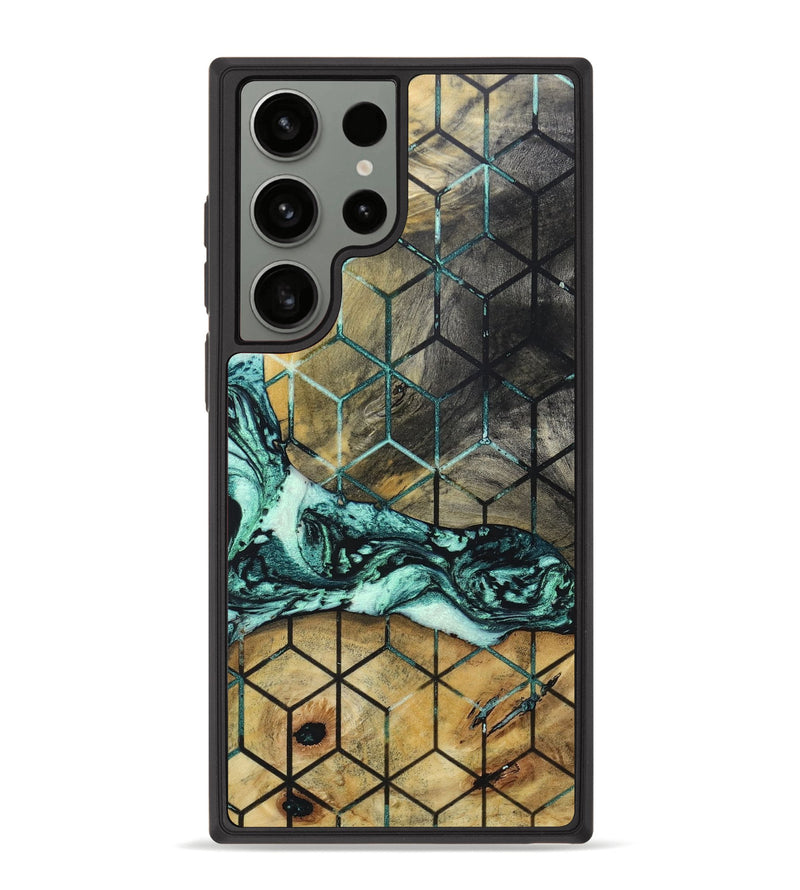 Galaxy S23 Ultra Wood+Resin Phone Case - Bridget (Pattern, 668821)