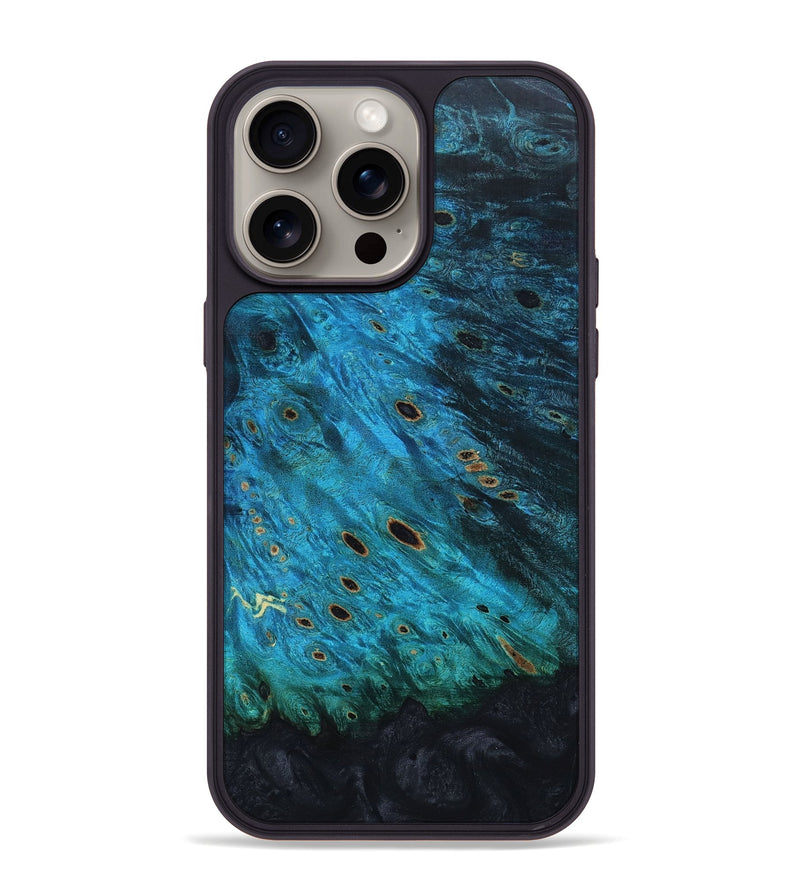 iPhone 15 Pro Max Wood+Resin Phone Case - Lukas (Wood Burl, 668872)
