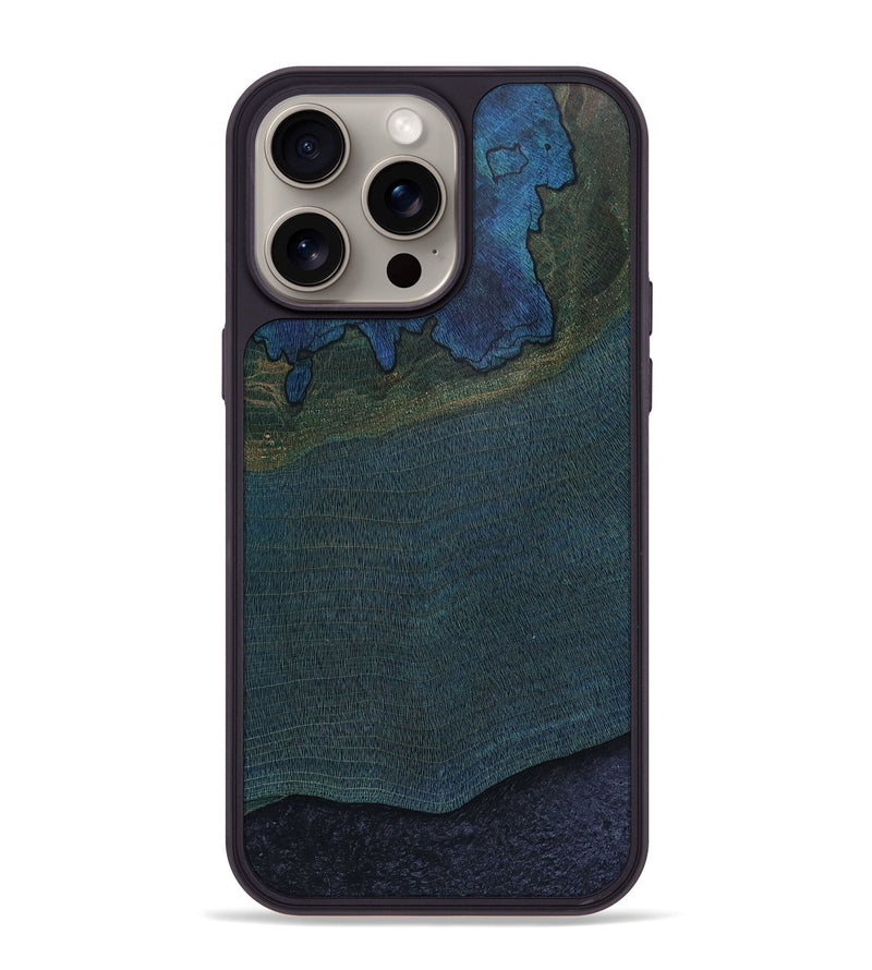 iPhone 15 Pro Max Wood+Resin Phone Case - Alton (Wood Burl, 668888)