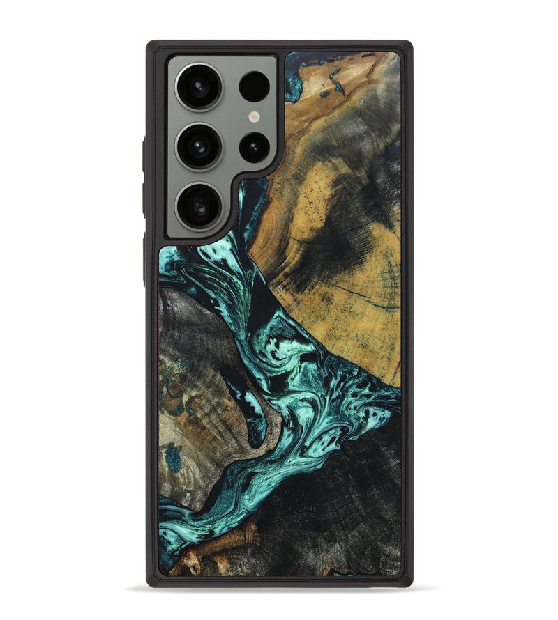Galaxy S23 Ultra Wood+Resin Phone Case - Jeri (Mosaic, 668902)