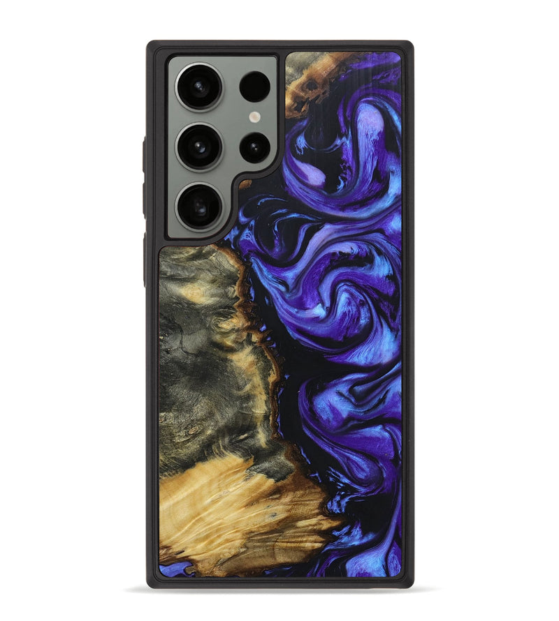 Galaxy S23 Ultra Wood+Resin Phone Case - Catina (Purple, 668985)