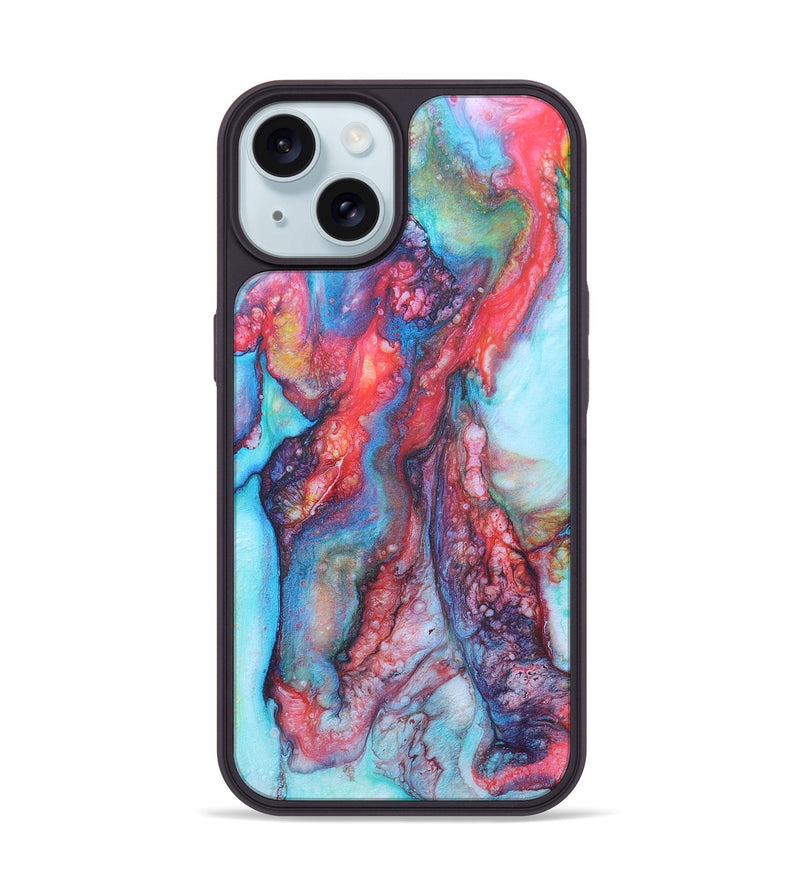 iPhone 15 ResinArt Phone Case - Kayla (Watercolor, 669220)