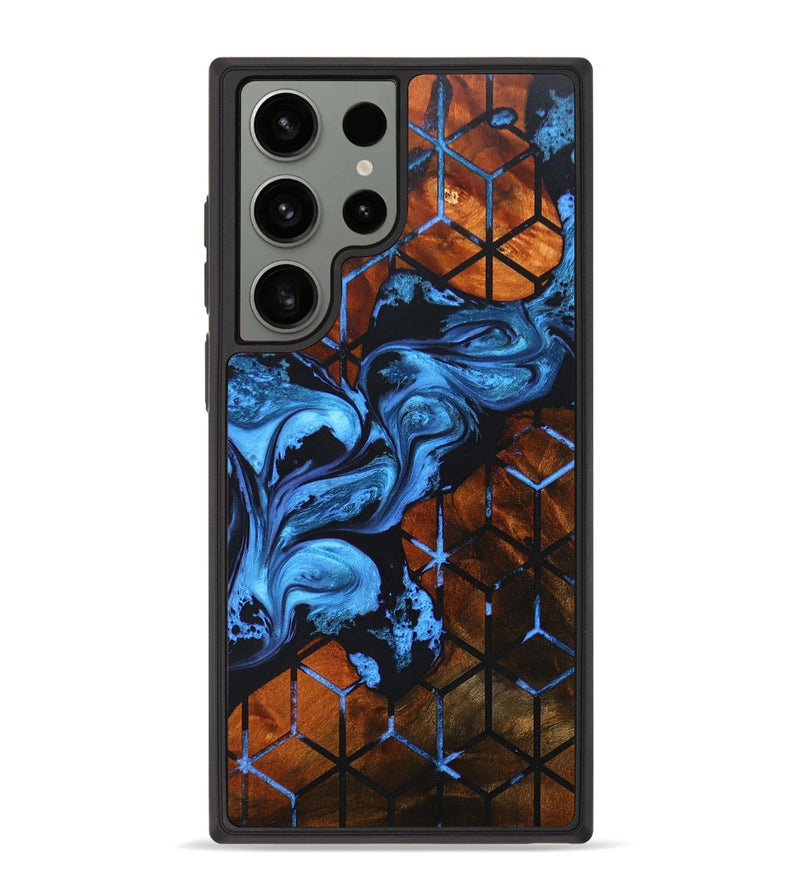 Galaxy S23 Ultra Wood+Resin Phone Case - Emily (Pattern, 669311)