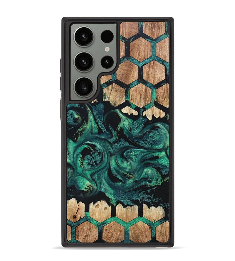 Galaxy S23 Ultra Wood+Resin Phone Case - Analia (Pattern, 669315)