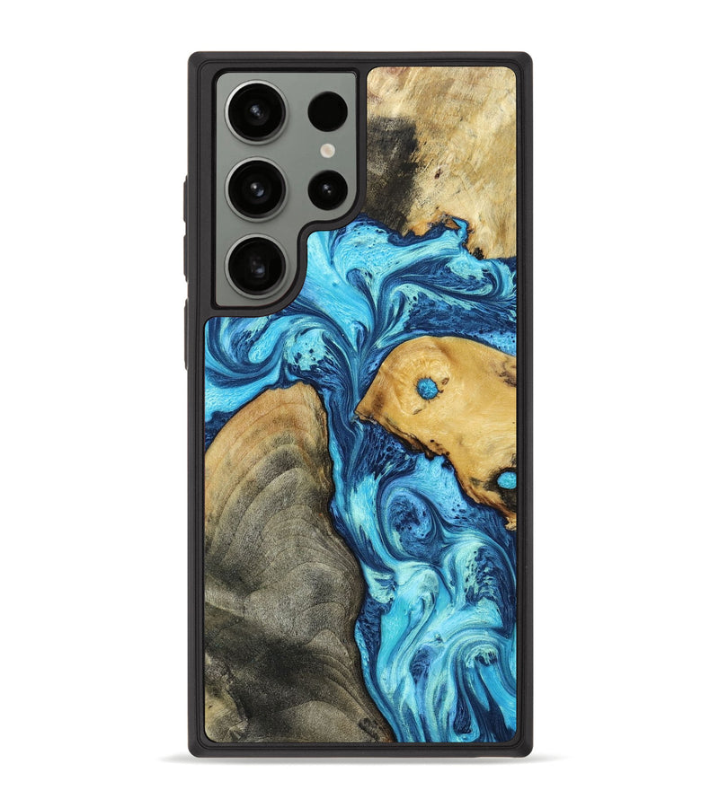 Galaxy S23 Ultra Wood+Resin Phone Case - Damien (Mosaic, 669323)