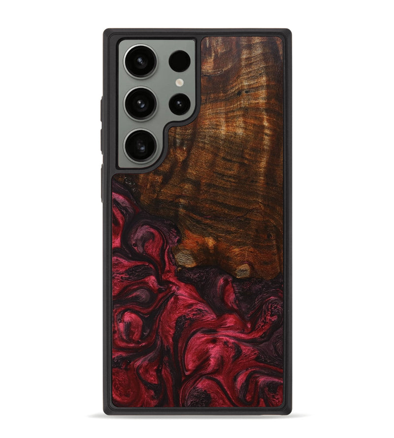 Galaxy S23 Ultra Wood+Resin Phone Case - Jarrett (Red, 669464)