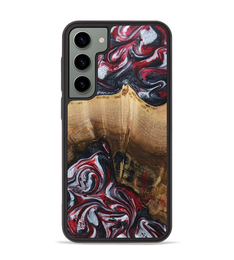 Galaxy S23 Plus Wood+Resin Phone Case - Leland (Red, 669488)