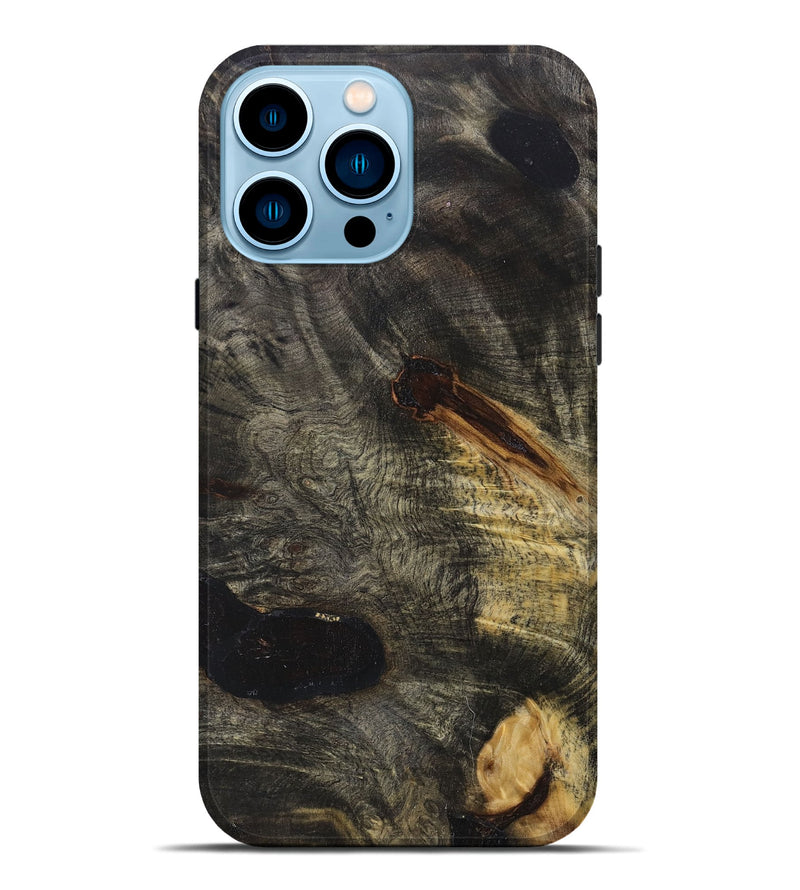 iPhone 14 Pro Max Wood+Resin Live Edge Phone Case - Arabella (Wood Burl, 669551)