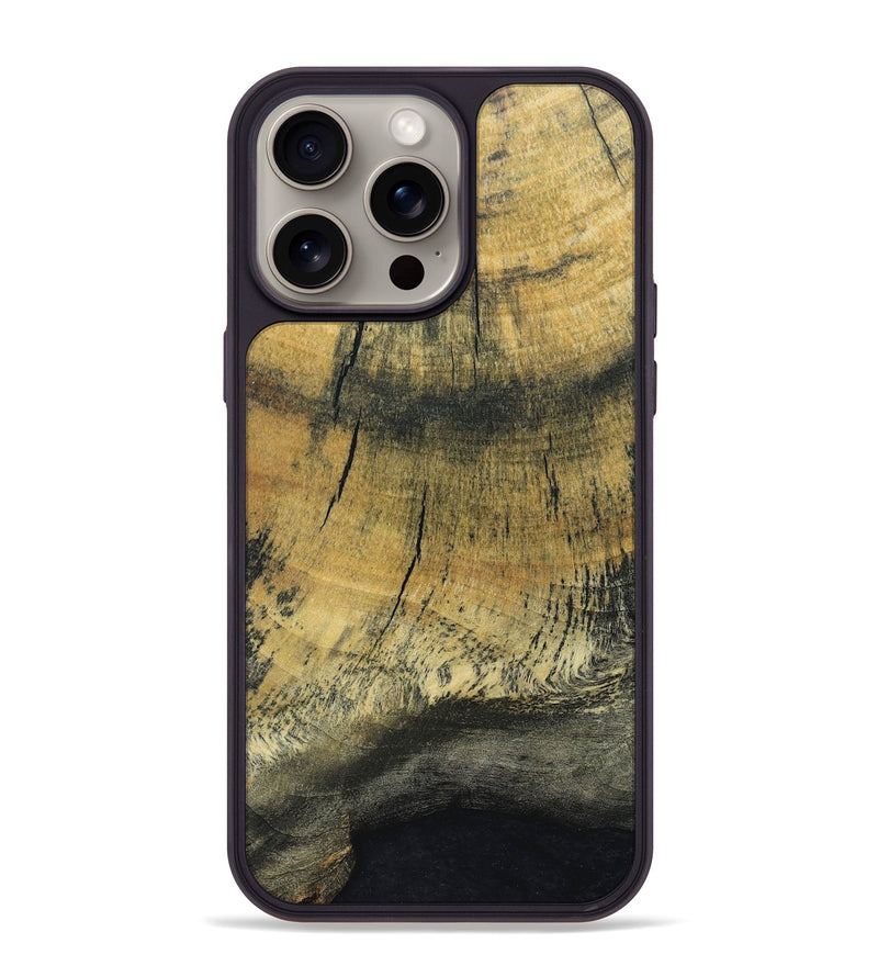 iPhone 15 Pro Max Wood+Resin Phone Case - Xander (Wood Burl, 669635)
