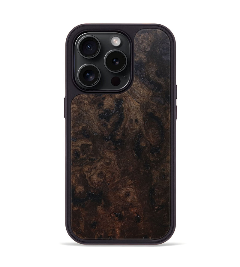 iPhone 15 Pro Wood+Resin Phone Case - Krista (Wood Burl, 669637)