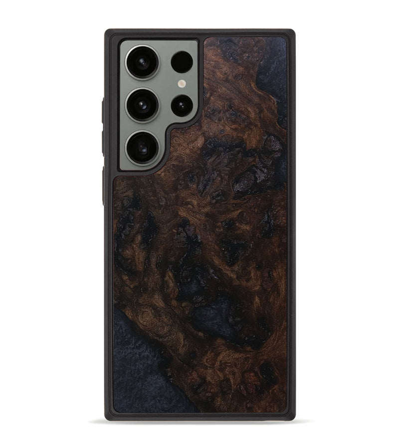 Galaxy S23 Ultra Wood+Resin Phone Case - Tisha (Wood Burl, 669657)